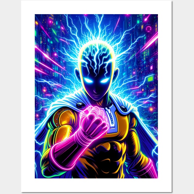 Saitama one punch man Wall Art by San Creative